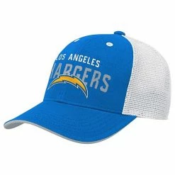 Outerstuff Youth Powder Blue/White Los Angeles Chargers Core Lockup Trucker Snapback Hat -Outerstuff shop unnamed file 6172