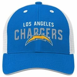 Outerstuff Youth Powder Blue/White Los Angeles Chargers Core Lockup Trucker Snapback Hat -Outerstuff shop unnamed file 6173