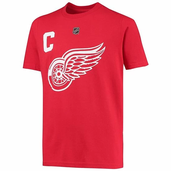 Outerstuff Youth Dylan Larkin Red Detroit Red Wings Captain Name & Number T-Shirt 5 Outerstuff Youth Dylan Larkin Red Detroit Red Wings Captain Name & Number T-Shirt - Image 3