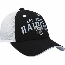 Outerstuff Preschool Black/White Las Vegas Raiders Core Lockup Mesh Back Snapback Hat -Outerstuff shop unnamed file 6192