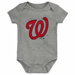 Outerstuff Infant Red/Navy/Gray Washington Nationals Born To Win 3-Pack Bodysuit Set -Outerstuff shop unnamed file 6212