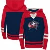 Outerstuff Youth Navy Columbus Blue Jackets Ageless Revisited Home Lace-Up Pullover Hoodie