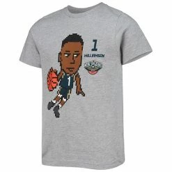 Outerstuff Youth Zion Williamson Heathered Gray New Orleans Pelicans Pixel Player T-Shirt 8 Outerstuff Youth Zion Williamson Heathered Gray New Orleans Pelicans Pixel Player T-Shirt -Outerstuff shop unnamed file 6225