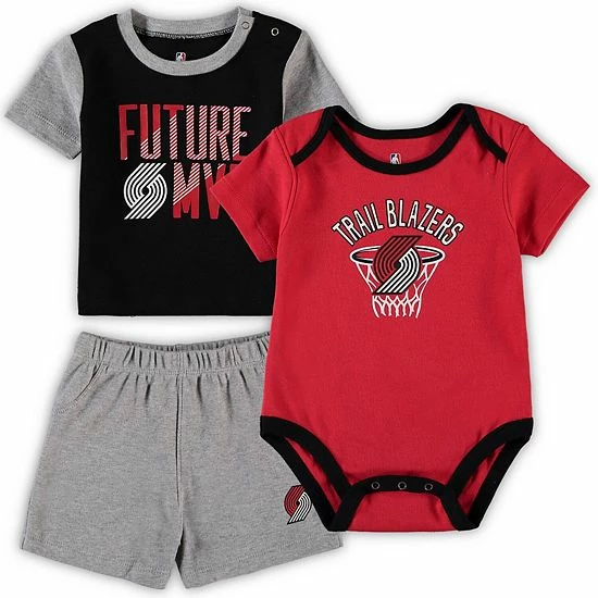 Outerstuff Infant Black Portland Trail Blazers Team Putting Up Numbers Bodysuit T-Shirt & Shorts Set 3 Outerstuff Infant Black Portland Trail Blazers Team Putting Up Numbers Bodysuit T-Shirt & Shorts Set