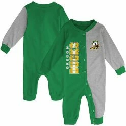 Outerstuff Infant Green/Gray Oregon Ducks Halftime Two-Tone Sleeper