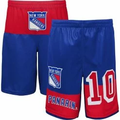 Outerstuff Youth Artemi Panarin Blue New York Rangers Pandemonium Name & Number Shorts