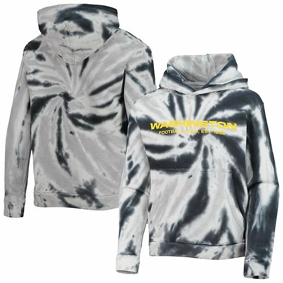 Outerstuff Youth Black Washington Football Team Team Tie-Dye Pullover Hoodie 4 Outerstuff Youth Black Washington Football Team Team Tie-Dye Pullover Hoodie - Image 2