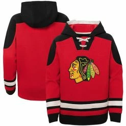 Outerstuff Youth Red Chicago Blackhawks Ageless Must-Have Lace-Up Pullover Hoodie