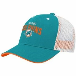 Outerstuff Youth Aqua Miami Dolphins Core Lockup Snapback Hat