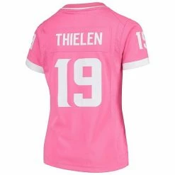 Outerstuff Girls Youth Adam Thielen Pink Minnesota Vikings Fashion Bubble Gum Jersey -Outerstuff shop unnamed file 6354