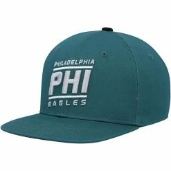 Outerstuff Youth Midnight Green Philadelphia Eagles Team Code Adjustable Snapback Hat