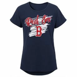 Outerstuff Girls Youth Navy Boston Red Sox Dream Scoop-Neck T-Shirt