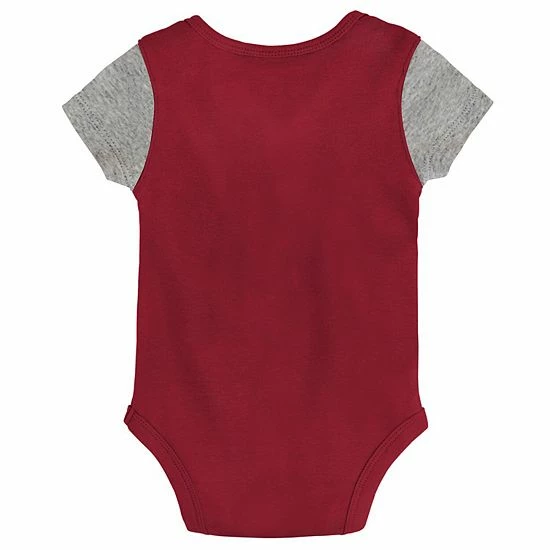 Outerstuff Newborn & Infant Crimson/Heather Gray Oklahoma Sooners Little Champ Bodysuit Bib & Booties Set 6 Outerstuff Newborn & Infant Crimson/Heather Gray Oklahoma Sooners Little Champ Bodysuit Bib & Booties Set - Image 4