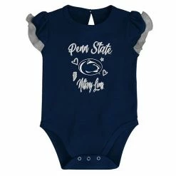 Outerstuff Girls Newborn & Infant Navy/Heather Gray Penn State Nittany Lions Too Much Love Two-Piece Bodysuit Set 8 Outerstuff Girls Newborn & Infant Navy/Heather Gray Penn State Nittany Lions Too Much Love Two-Piece Bodysuit Set -Outerstuff shop unnamed file 6451