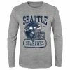 Outerstuff Youth Heathered Gray Seattle Seahawks Head-to-Head Long Sleeve T-Shirt