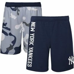 Outerstuff Youth Navy New York Yankees Camo Newsies Active Shorts