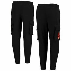 Outerstuff Youth Black San Francisco Giants Players Anthem Fleece Cargo Pants