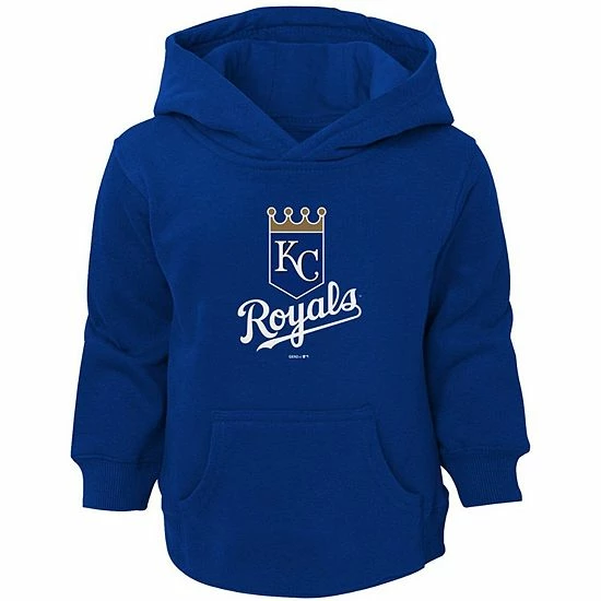 Outerstuff Toddler Royal Kansas City Royals Primary Logo Team Pullover Hoodie 3 Outerstuff Toddler Royal Kansas City Royals Primary Logo Team Pullover Hoodie