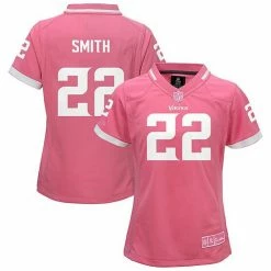 Outerstuff Youth Girls Harrison Smith Pink Minnesota Vikings Bubble Gum Jersey