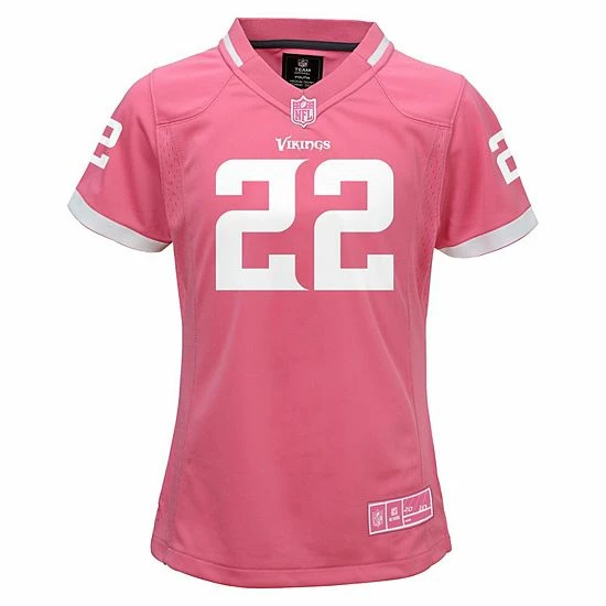 Outerstuff Youth Girls Harrison Smith Pink Minnesota Vikings Bubble Gum Jersey 4 Outerstuff Youth Girls Harrison Smith Pink Minnesota Vikings Bubble Gum Jersey - Image 2