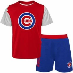 Alternative view of Outerstuff Toddler Red/Royal Chicago Cubs Pinch Hitter T-Shirt & Shorts Set
