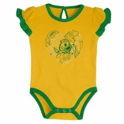 Outerstuff Girls Newborn & Infant Green/Yellow Oregon Ducks Too Much Love Two-Piece Bodysuit Set 9 Outerstuff Girls Newborn & Infant Green/Yellow Oregon Ducks Too Much Love Two-Piece Bodysuit Set -Outerstuff shop unnamed file 6681