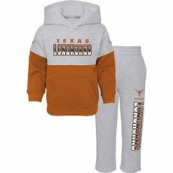 Outerstuff Infant Heather Gray/Texas Orange Texas Longhorns Playmaker Pullover Hoodie & Pants Set