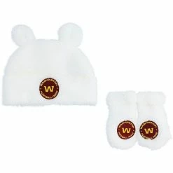 Outerstuff Infant Washington Football Team Shearling Ears Hat & Mittens Set