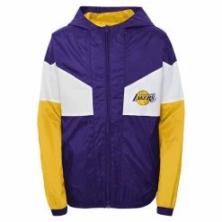 Outerstuff Youth Purple Los Angeles Lakers Pick-Up Game Hoodie Full-Zip Jacket -Outerstuff shop unnamed file 6739