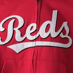 Outerstuff Youth Red Cincinnati Reds Team Color Wordmark Full-Zip Hoodie -Outerstuff shop unnamed file 6747
