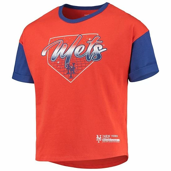 Outerstuff Girls Youth Orange New York Mets Bleachers T-Shirt 5 Outerstuff Girls Youth Orange New York Mets Bleachers T-Shirt - Image 3