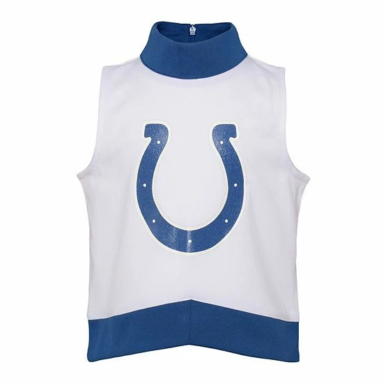 Outerstuff Girls Youth White Indianapolis Colts Junior Camp Cheer Dress 5 Outerstuff Girls Youth White Indianapolis Colts Junior Camp Cheer Dress - Image 3