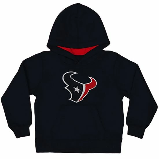 Outerstuff Houston Texans Toddler Fan Gear Primary Logo Pullover Hoodie - Navy Blue 4 Outerstuff Houston Texans Toddler Fan Gear Primary Logo Pullover Hoodie - Navy Blue - Image 2