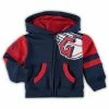 Outerstuff Toddler Navy Cleveland Guardians Stadium Full-Zip Colorblock Hoodie