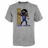 Outerstuff Youth Lamar Jackson Heathered Gray Baltimore Ravens Pixel Player 2.0 T-Shirt