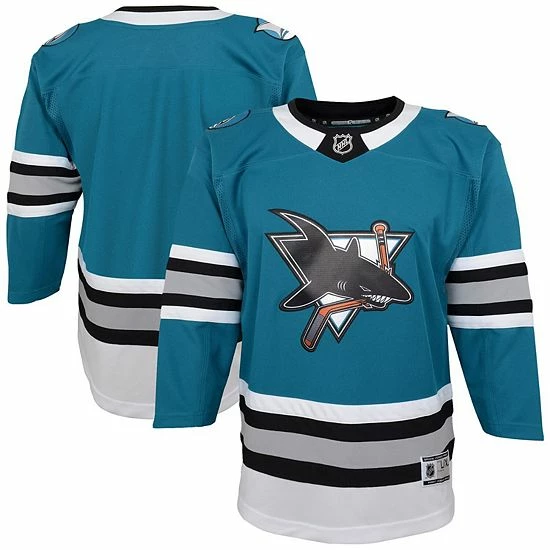 Outerstuff Youth Teal San Jose Sharks 30th Anniversary Premier Jersey 3 Outerstuff Youth Teal San Jose Sharks 30th Anniversary Premier Jersey