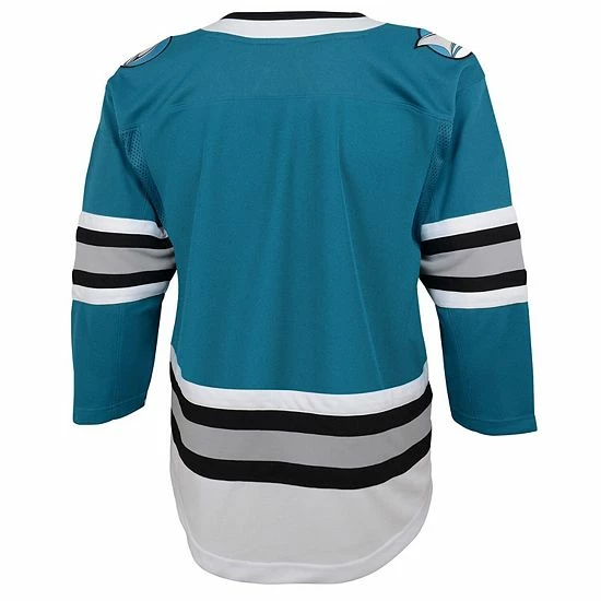 Outerstuff Youth Teal San Jose Sharks 30th Anniversary Premier Jersey 5 Outerstuff Youth Teal San Jose Sharks 30th Anniversary Premier Jersey - Image 3