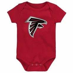 Outerstuff Infant Red/Black/Heathered Gray Atlanta Falcons 3-Pack Game On Bodysuit Set -Outerstuff shop unnamed file 6881