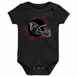 Outerstuff Infant Red/Black/Heathered Gray Atlanta Falcons 3-Pack Game On Bodysuit Set -Outerstuff shop unnamed file 6882