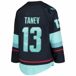 Outerstuff Youth Brandon Tanev Deep Sea Blue Seattle Kraken Home Premier Player Jersey 9 Outerstuff Youth Brandon Tanev Deep Sea Blue Seattle Kraken Home Premier Player Jersey -Outerstuff shop unnamed file 6888