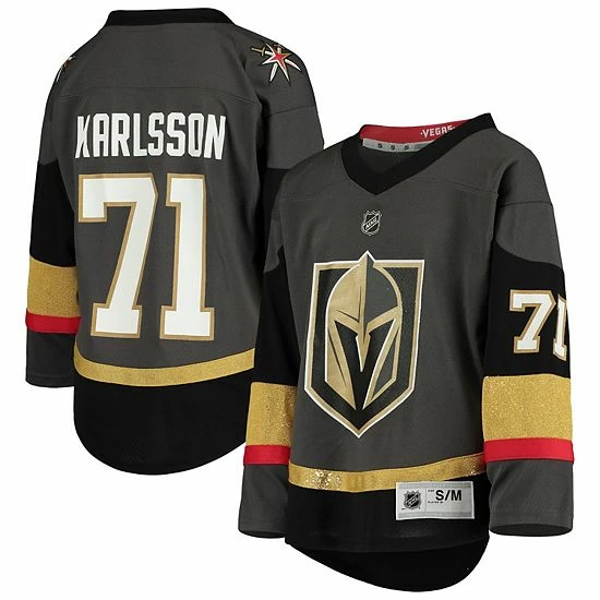 Outerstuff Youth William Karlsson Gray Vegas Golden Knights Home Replica Player Jersey 3 Outerstuff Youth William Karlsson Gray Vegas Golden Knights Home Replica Player Jersey