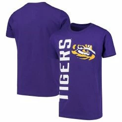 Alternative view of Outerstuff Youth Purple LSU Tigers Vertical Leap T-Shirt