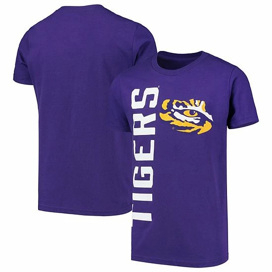 Outerstuff Youth Purple LSU Tigers Vertical Leap T-Shirt 4 Outerstuff Youth Purple LSU Tigers Vertical Leap T-Shirt - Image 2