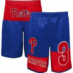 Outerstuff Youth Bryce Harper Royal Philadelphia Phillies Pandemonium Name & Number Shorts
