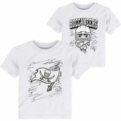 Outerstuff Toddler White Tampa Bay Buccaneers Coloring Activity Two-Pack T-Shirt Set