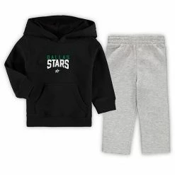 Outerstuff Toddler Black/Heathered Gray Dallas Stars Fan Flare Pullover Hoodie & Pants Set