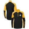 Outerstuff Youth Black/Gold Pittsburgh Steelers Audible Quarter-Zip Jacket -Outerstuff shop unnamed file 6989