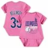 Outerstuff Girls Newborn & Infant Cody Bellinger Pink Los Angeles Dodgers Baby Slugger Name & Number Bodysuit