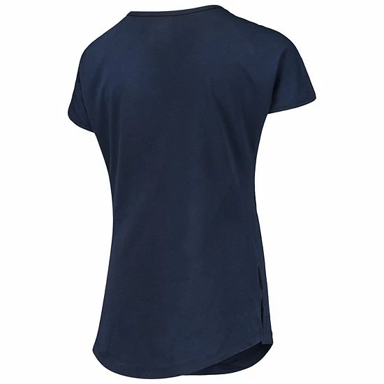 Outerstuff Girls Youth Navy Atlanta Braves Brush Stroke Dolman T-Shirt 6 Outerstuff Girls Youth Navy Atlanta Braves Brush Stroke Dolman T-Shirt - Image 4