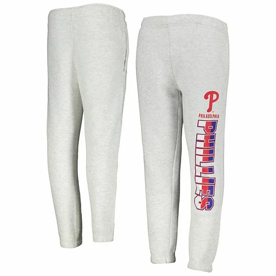 Outerstuff Youth Ash Philadelphia Phillies Game Time Fleece Pants 3 Outerstuff Youth Ash Philadelphia Phillies Game Time Fleece Pants